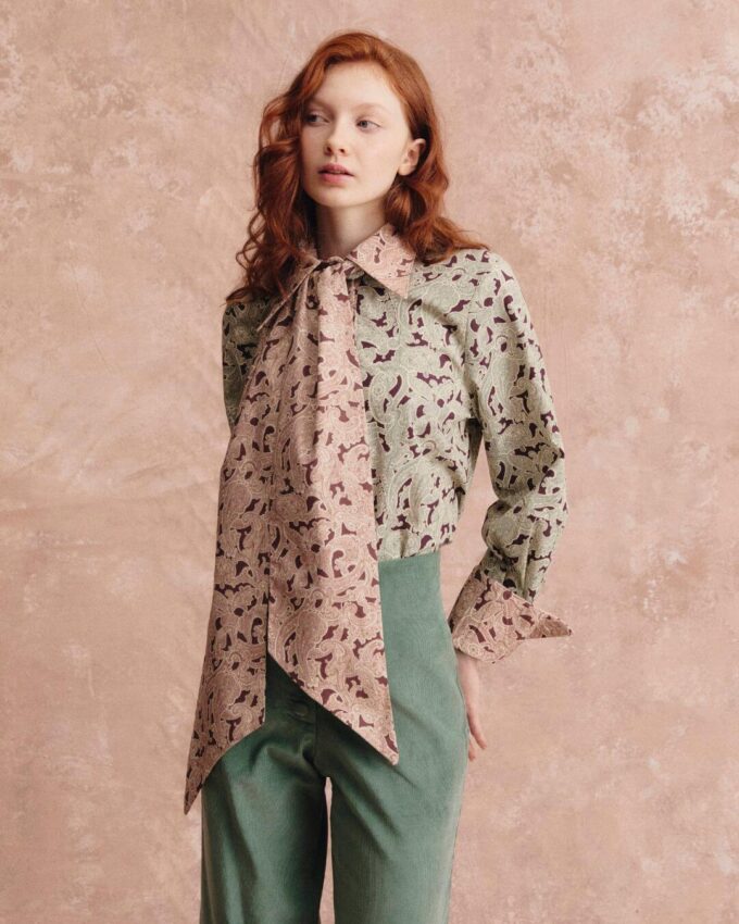 Candy paisley green