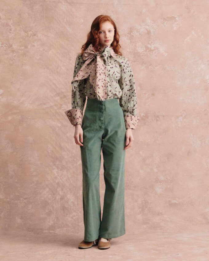 Candy paisley green