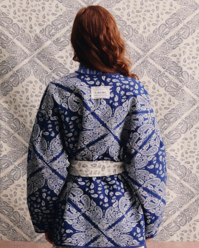 Ginger Paisley Blue