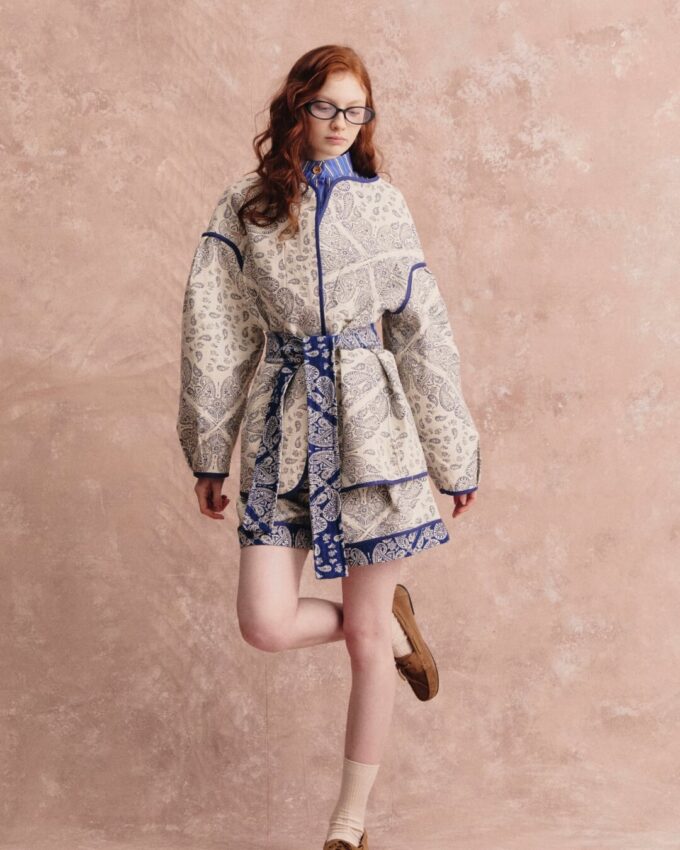 Ginger Paisley Blue