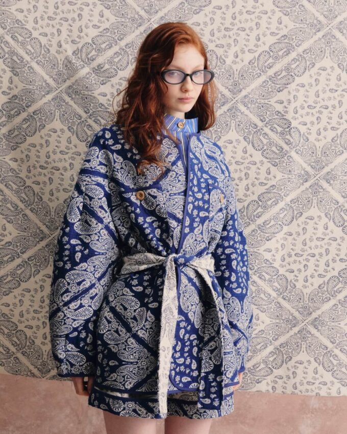 Ginger Paisley Blue