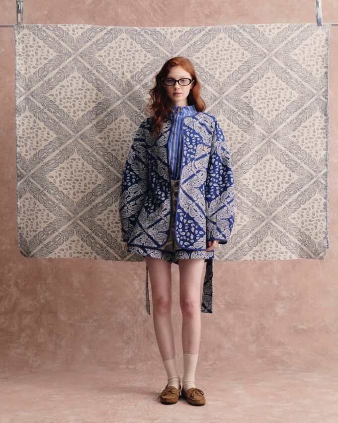 Ginger Paisley Blue