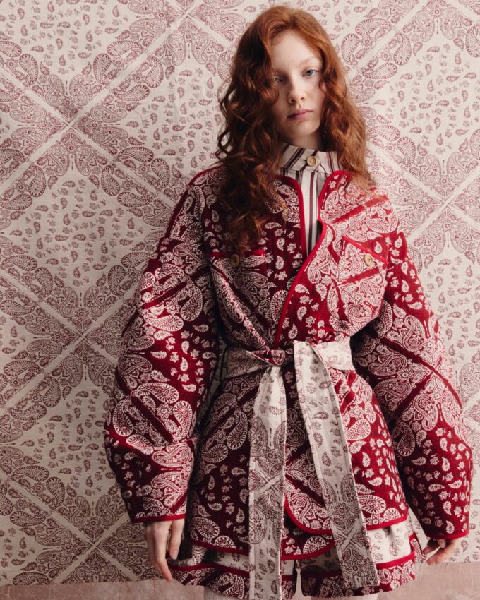 Ginger Paisley Red