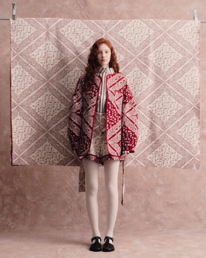 Ginger Paisley Red