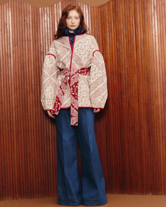 Ginger Paisley Red