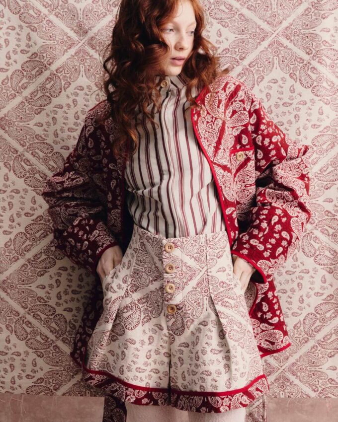 Penny Paisley Red